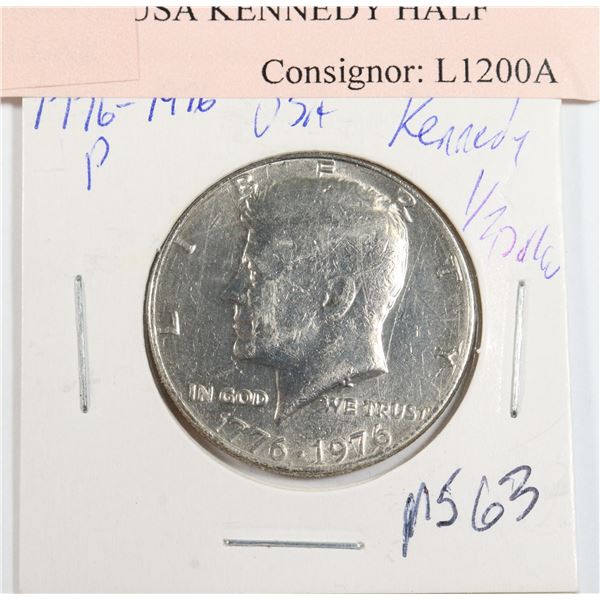1776-1976 USA KENNEDY HALF DOLLAR