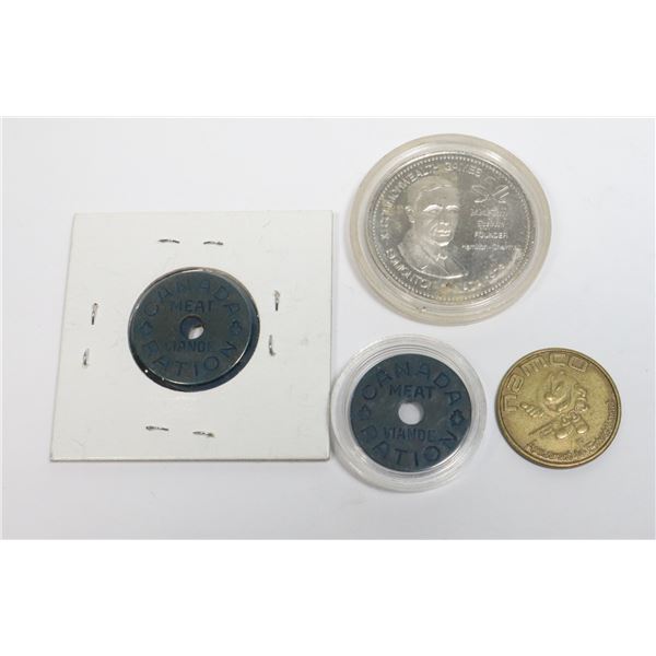 BUNDLE OF COLLECTIBLE TOKENS INCLUDING MEAT