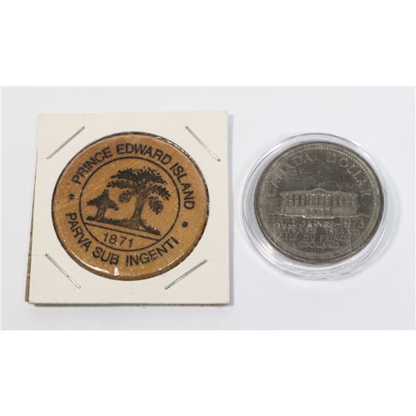 1873-1973 CANADIAN PEI COMMEMORATIVE DOLLAR SOLD