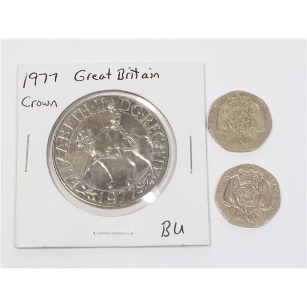 1977 GREAT BRITAIN GROWN BU, SOLD WITH TWO 1982