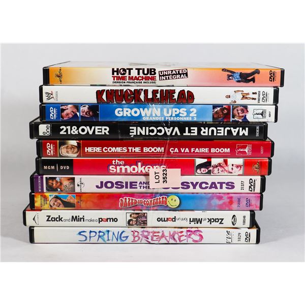10 ASSORTED MOVIES INC. GROWN UPS 2
