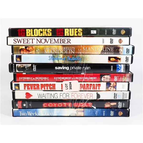 10 ASSORTED MOVIES INC. FEVER PITCH