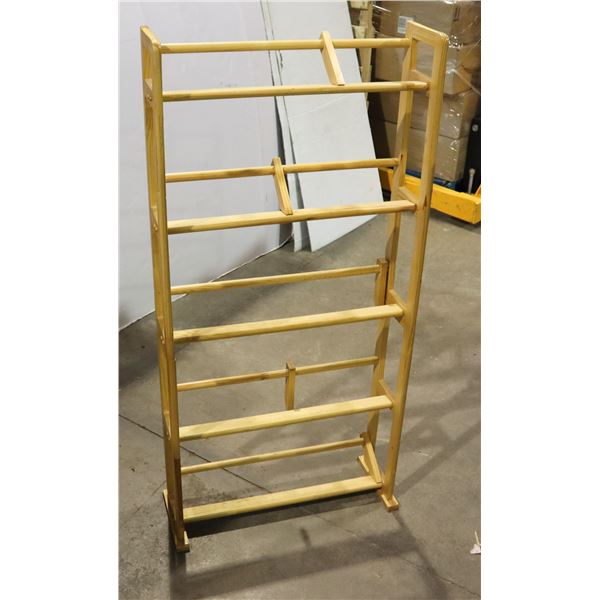 SOLID WOOD DVD/ MEDIA RACK