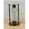 Image 1 : Brass / Glass Hour Glass - Approx: 7"T 4"W