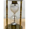 Image 2 : Brass / Glass Hour Glass - Approx: 7"T 4"W