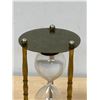 Image 3 : Brass / Glass Hour Glass - Approx: 7"T 4"W