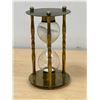 Image 5 : Brass / Glass Hour Glass - Approx: 7"T 4"W