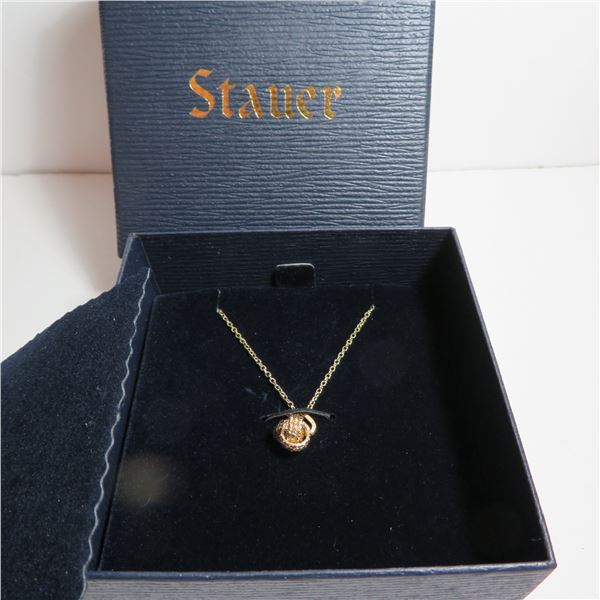 Beautiful 14K Italian yellow gold pendant and chain.  Brand new in box