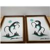 Image 1 : 2 Lawrence Beaulieu Framed Art Pieces - Frames approx: 15.5x12.5"