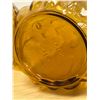 Image 6 : 2 Mid Century Yellow/Gold Art Glass Genie Bottles & One Stopper - tallest 21.5" - see photos