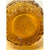 Image 7 : 2 Mid Century Yellow/Gold Art Glass Genie Bottles & One Stopper - tallest 21.5" - see photos