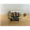 Image 1 : Decorative Ship in Glass Bottle with Stand - approx: 9"