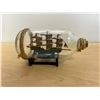 Image 3 : Decorative Ship in Glass Bottle with Stand - approx: 9"