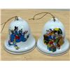 Image 3 : 5 Disney Mickey Mouse / Minnie Mouse / Goofy Etc Christmas Bell Ornaments 2"