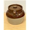 Image 6 : Antique Newfolden Mercantile (Minnesota) Advertising Bean Pot / Crock - see photos 7"W 6"T