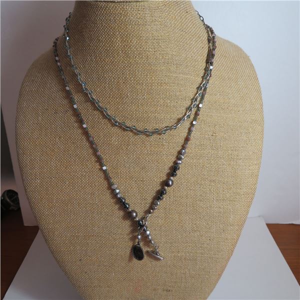 SILPADA necklace  Beaded w/ 925 silver pendant/clasp & beaded necklace w/ 925 silver clasp area