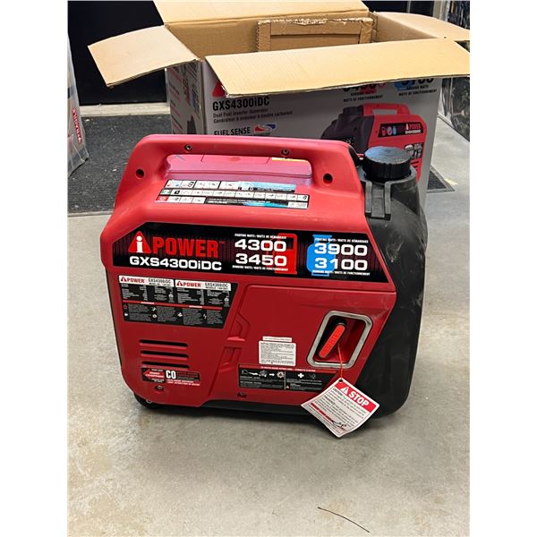 iPower Dual Fuel Inverter Generator GXS4300iDC - some use, see photos for details
