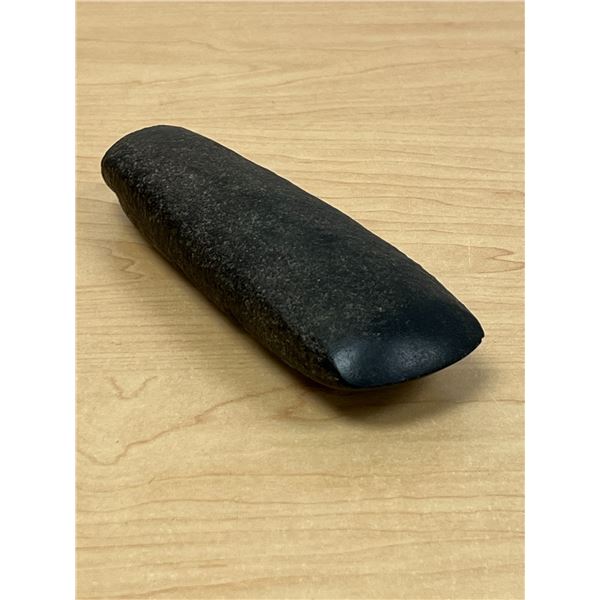 Black Stone Hand Axe Tool - Approx: 670 grams and 6.5x2" - see photos