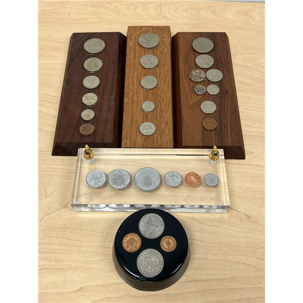 Vintage Canadian & Other Coin Sets as Pictured - see all photos
