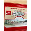 Image 2 : 2 Vintage Coca-Cola Coke Red River Co-op Advertising Serving Trays Approx: 13.25x10.5"