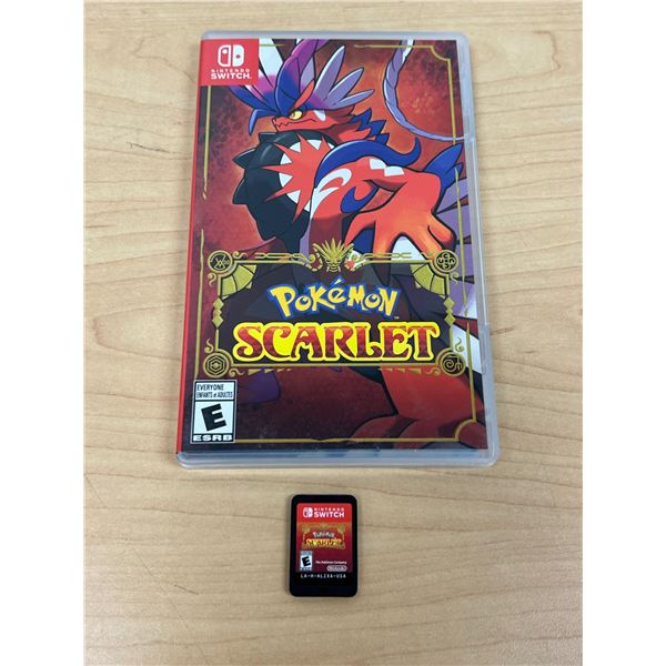 Pokémon Scarlet Game & Case - Nintendo Switch as pictured, not tested