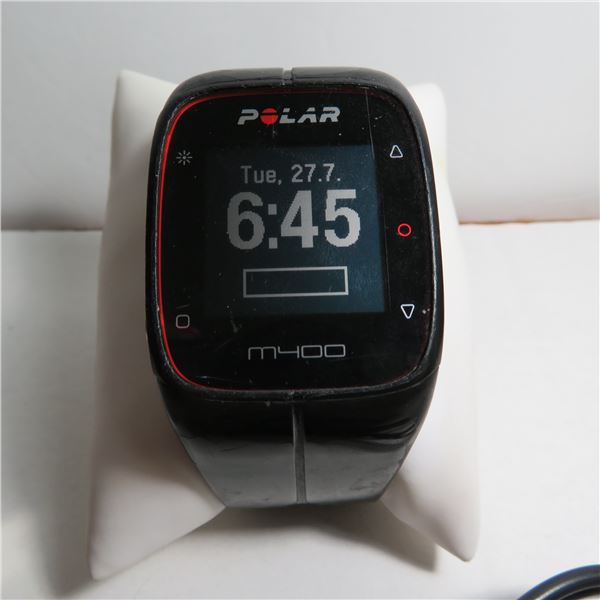 POLAR M400 GPS watch.  See photos for specs/model.  Appears to work, charges well