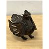 Image 2 : Vintage Metal Figural Oil Lamp (Hangable) Approx: 4.5"T 5.5"W