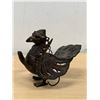 Image 5 : Vintage Metal Figural Oil Lamp (Hangable) Approx: 4.5"T 5.5"W