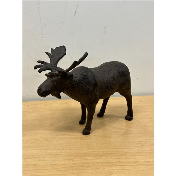 Metal Standing Moose Figure - Approx: 8"W 6.5"T