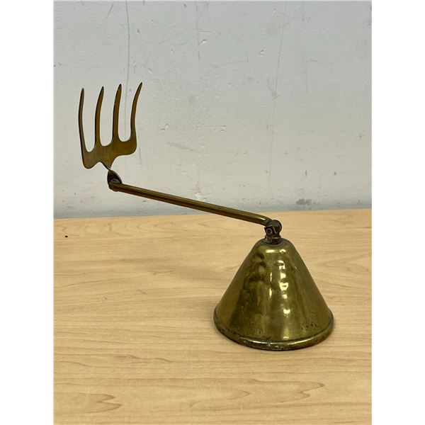 Antique Brass Toasting Fork (weighted base) - Max 10.5"
