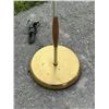 Image 4 : Mid Century Wood / Brass Tri-Light Floor Lamp - Works Approx: 61"T 17"W see all photos
