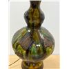 Image 2 : Superb Mid Century Ceramic Textured Tri-Light Lamp - Works - 37.5"T 14"W