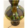Image 6 : Superb Mid Century Ceramic Textured Tri-Light Lamp - Works - 37.5"T 14"W