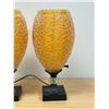 Image 3 : 2 Vintage Retro Lucite Spaghetti Table Lamps - Working 13.5"T - see all photos