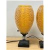 Image 5 : 2 Vintage Retro Lucite Spaghetti Table Lamps - Working 13.5"T - see all photos