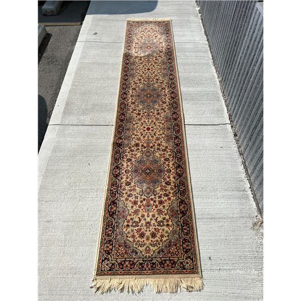 Wool Area Rug Hall Runner - Approx: 25 x 138" - see all photos