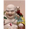 Image 2 : Large Porcelain Laughing Buddha - Approx: 9.5"W 10"T