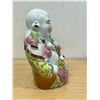 Image 8 : Large Porcelain Laughing Buddha - Approx: 9.5"W 10"T