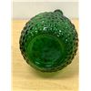 Image 5 : Mid Century Empoli Italian Green Glass Genie Bottle w/ stopper 22.5"