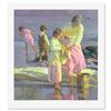Image 1 : Don Hatfield "Playing at the Shore" Limited Edition Serigraph on Paper