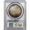 Image 3 : 1925 $1 Peace Silver Dollar Coin PCGS MS64 Rare Toning