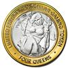 Image 1 : .999 Silver Four Queens Casino Hotel Las Vegas $10 Limited Edition Gaming Token