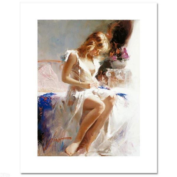 Pino (1939-2010) "Early Morning" Limited Edition Giclee On Canvas