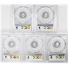 Image 2 : Lot of (5) 2018-Mo Mexico Proof 1/10 oz Silver Libertad Coins PCGS PR70DCAM