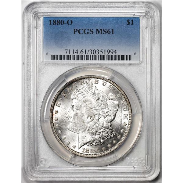 1880-O $1 Morgan Silver Dollar Coin PCGS MS61