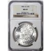 Image 1 : 1882-CC $1 Morgan Silver Dollar Coin NGC MS63