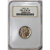 Image 1 : 1913 Type 2 Buffalo Nickel Coin NGC MS62 Old Fatty Holder Toned