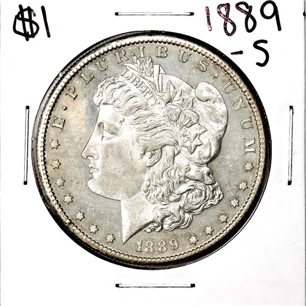1889-S $1 Morgan Silver Dollar Coin