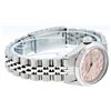 Image 3 : Rolex Ladies Stainless Steel Salmon Datejust Wristwatch