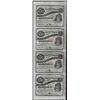 Image 1 : Uncut Sheet of (4) State of Louisiana Baby Bond Obsolete Notes